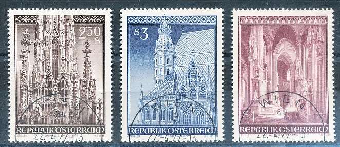 AUSTRIA  1977 -    St. Stephen's Cathedral  SET  -   FINE  USED