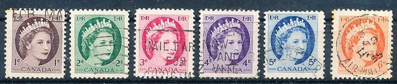 CANADA  1954  -  Queen Elizabeth II  FULL SET   -  FINE USED