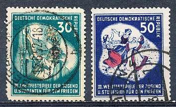 GERMANY  DDR   1951  -  Peace Congress in Berlin  TOP VALUES    -   FINE USED