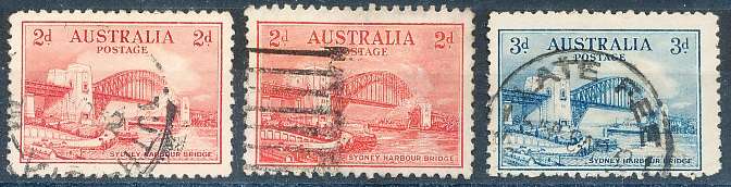AUSTRALIA  1932 -   Sydney Harbour Bridge PART   SET  FINE  USED