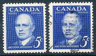 CANADA  1961  -  Arthur Meighen Commemoration  -  MINT and FINE USED