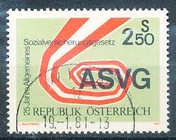 AUSTRIA  1981 -   Anniversary of ASVG  -   FINE  USED