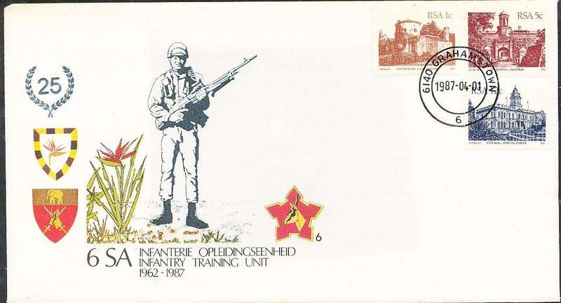 RSA   -  SA  ARMY   COVER   no 6   -   FINE ITEM