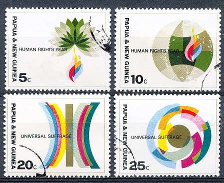 PAPUA NEW GUINEA 1968  -    Universal Suffrage   FULL  SET    -  FINE  USED