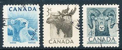 CANADA  1953  -  National Wildlife Week  FULL SET   -  FINE USED