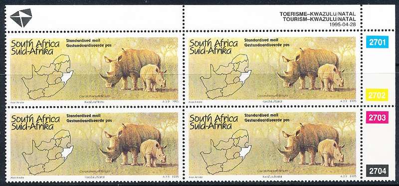 RSA   -  1995  - Tourism  C / BLOCK  - FINE  MINT