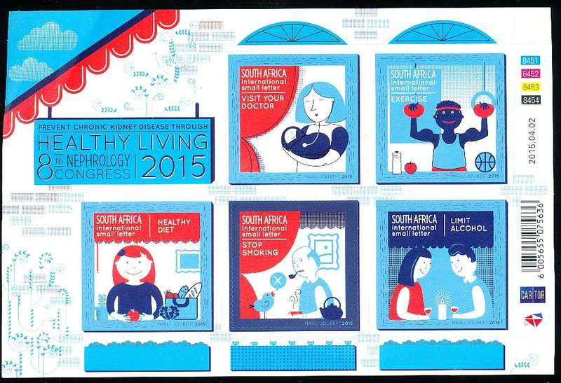 RSA  -  2015 -   Healthy Living - Congress of Nephrology  M/SHEET  -  FINE MINT