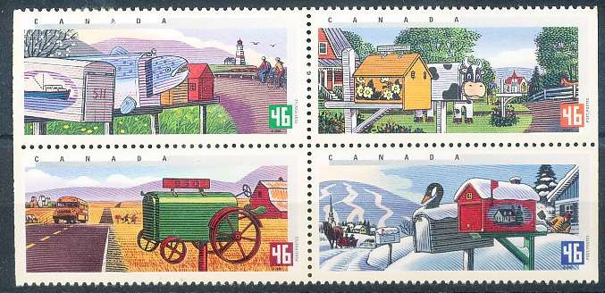 CANADA  2000  -   Traditional Rural Mailboxes  FULL  SET -  FINE  MINT