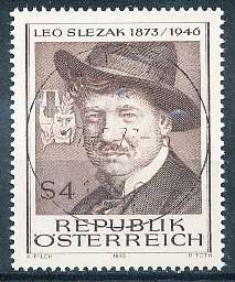 AUSTRIA  1973 -   Birth of Leo Slezak   -   FINE  USED
