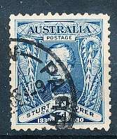 AUSTRALIA  1930 -    Sturt Expedition  TOP VALUE  FINE  USED
