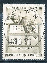 AUSTRIA  1973 -   Sports - Steeplechaser Military Pentathlon   -   FINE  USED