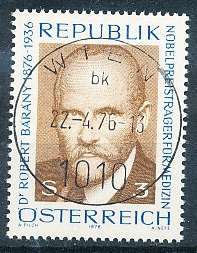 AUSTRIA  1976 -   Nobel Prize Winner Dr. Robert Barany  -   FINE  USED