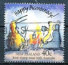 NEW ZEALAND   - 1988    Australian Settlement -     FINE USED