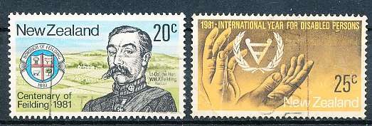 NEW ZEALAND   - 1981     Commemorations  SET -   FINE USED