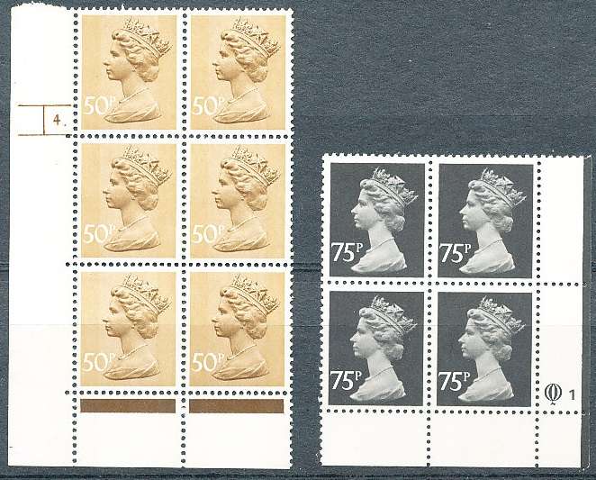 GB -  QE  -  SELECTION of  NUMBERED BLOCKS   - FINE MINT