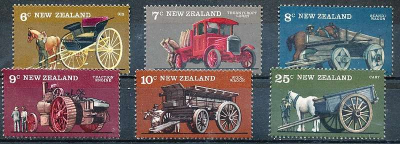 NEW ZEALAND   - 1976   Vintage Farm Transport    SET  -    FINE MINT