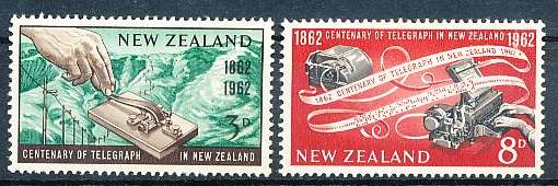 NEW ZEALAND   - 1962   Anniversary of the Telegraph   -  MINT