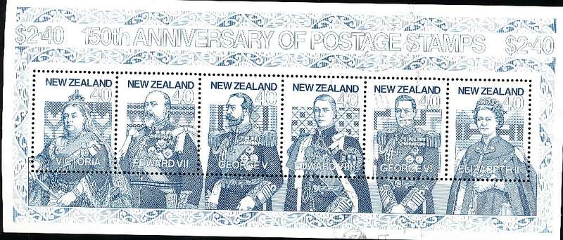 NEW ZEALAND   - 1990     Anniversary of the Penny Black    MINI-SHEET -     FINE  USED