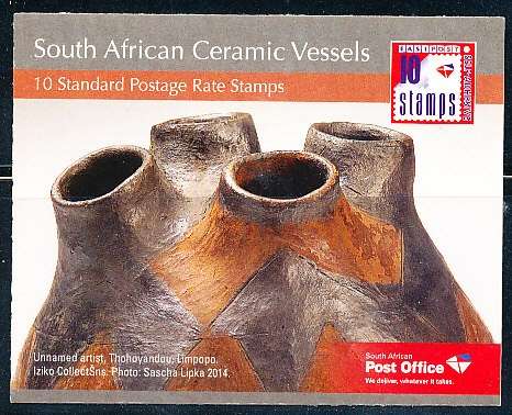 RSA  - 2014 -   South African Ceramic Vessels   BOOKLET  - FINE MINT