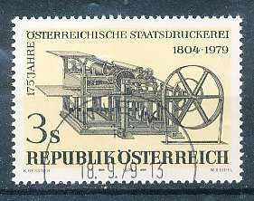 AUSTRIA  1979 -     State Printing Press  -   FINE  USED