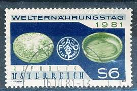 AUSTRIA  1981 -  World Nutrition Day     -   FINE  USED