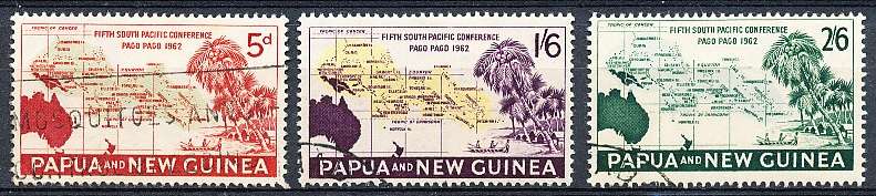 PAPUA NEW GUINEA 1962  -  Conference, Pago Pago  FULL  SET    -  FINE USED