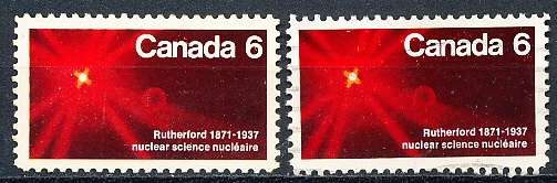 CANADA  1971  -   Lord Rutherford, Scientist   -  FINE  MINT and USED