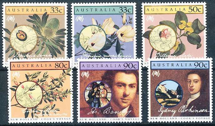 AUSTRALIA  1986 -    Cook`s Voyage   SET  -   FINE  MINT