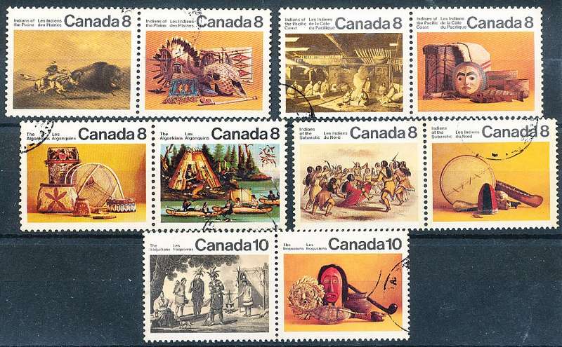 CANADA  1972  -  Canadian Indians   FULL  SET -   FINE  USED