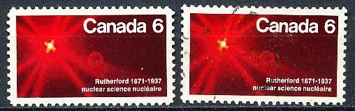 CANADA  1970  -    Lord Rutherford, Scientist   -     MINT and USED