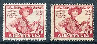 AUSTRALIA  1948 -   Pan-Pacific Scout Jamboree  -    MINT and  USED