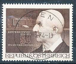 AUSTRIA  1974 -    Anton Bruckner House in Linz    -   FINE  USED