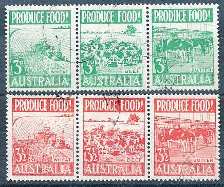 AUSTRALIA  1953 -    Food Production  FULL  SET  -   FINE USED