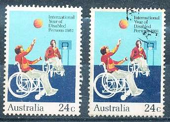 AUSTRALIA  1981 -  Year of Disabled Persons  -  FINE  MINT and  USED