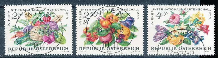 AUSTRIA  1974 -    Horticultural Show  SET   -   FINE  USED