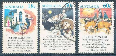 AUSTRALIA  1981 -  Christmas  SET  -  FINE  USED