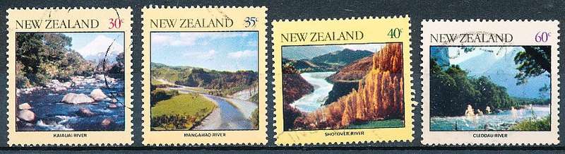 NEW ZEALAND   - 1981    River Scenes  -   FINE USED