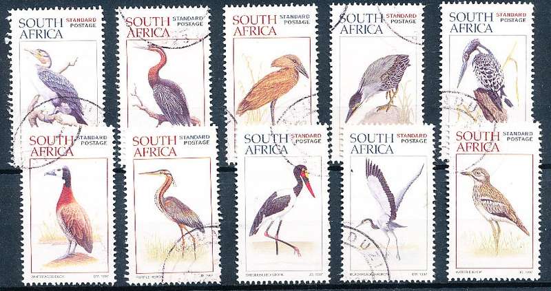 RSA  - 1997  -     Waterbirds of South Africa  FULL SET  - FINE  POSTALLY  USED