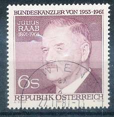 AUSTRIA  1981 -     Anniversary of Julius Raab   -   FINE  USED