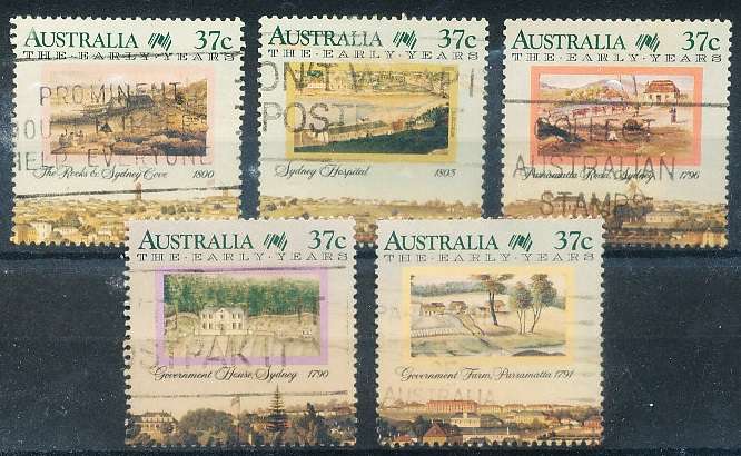 AUSTRALIA  1988 -    Colonization of Australia - The Early Years  SET  -   FINE  USED