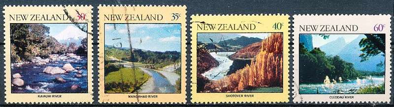 NEW ZEALAND   - 1981    River Scenes  -   FINE USED