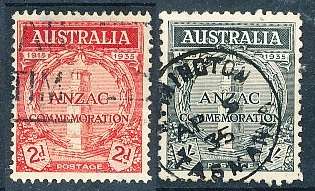 AUSTRALIA  1935 -   Gallipoli Landing by ANZAC  SET  FINE  USED