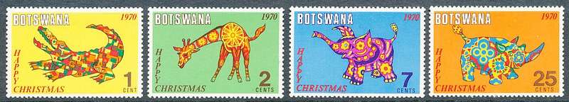 BOTSWANA  1970  - Christmas   SET     - FINE  MINT