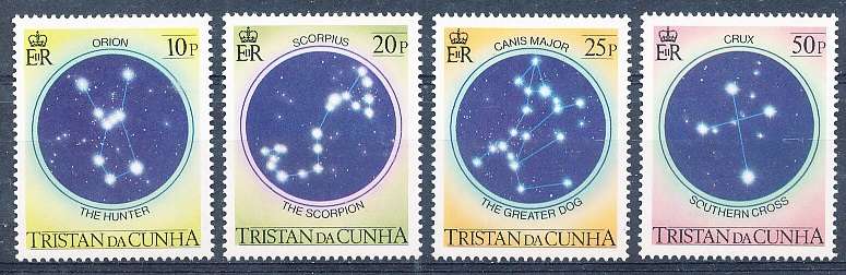 TRISTAN da CUNHA  - 1984   Constellations  SET  -  FINE  MINT