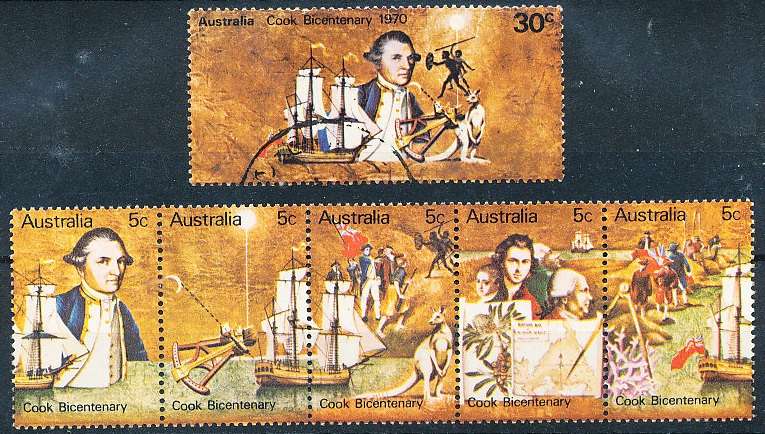 AUSTRALIA  1970 -    Captain James Cook  SET   -   FINE   USED