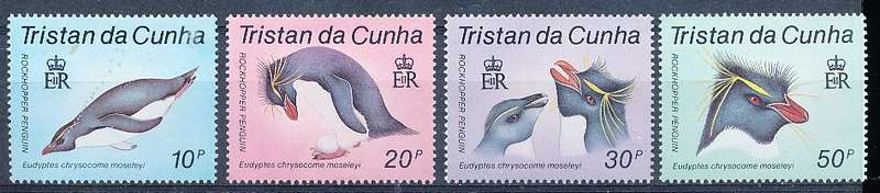TRISTAN da CUNHA  - 1987  Penguins   SET  -    FINE  MINT