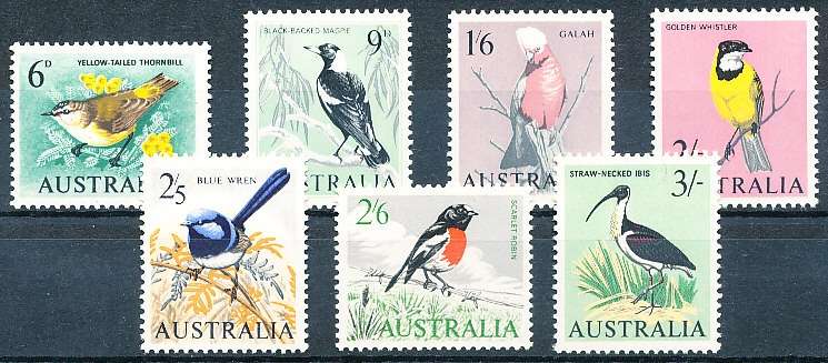 AUSTRALIA  1964 -  Birds  SET  -  MINT
