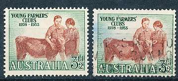 AUSTRALIA  1953 -   Young Farmers Clubs -  MINT and  USED