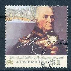 AUSTRALIA  1986 -  Colonization of Australia  TOP VALUE    -   FINE  USED