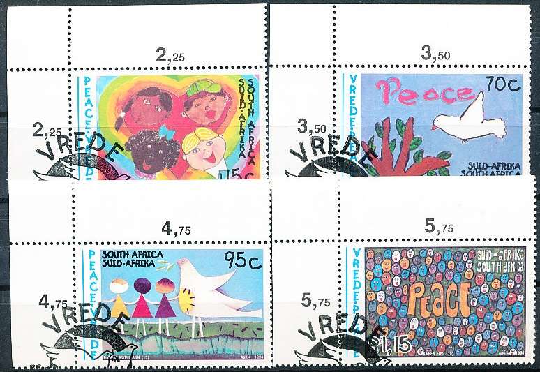 RSA   -  1994  -   Peace Campaign - FULL SET  - FINE  CTO USED